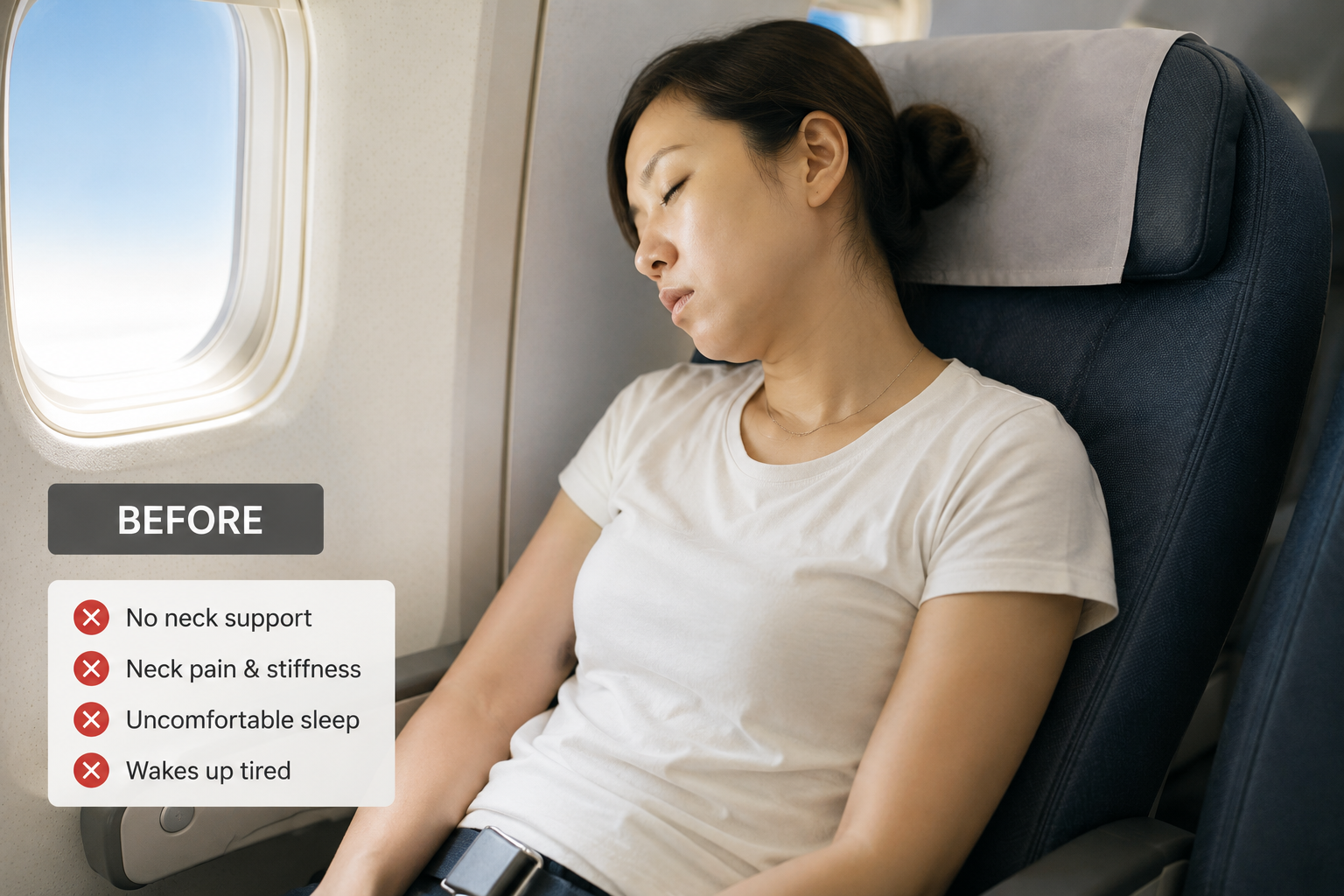 Before using 2-in-1 Travel Neck Pillow & Sleep Eye Mask