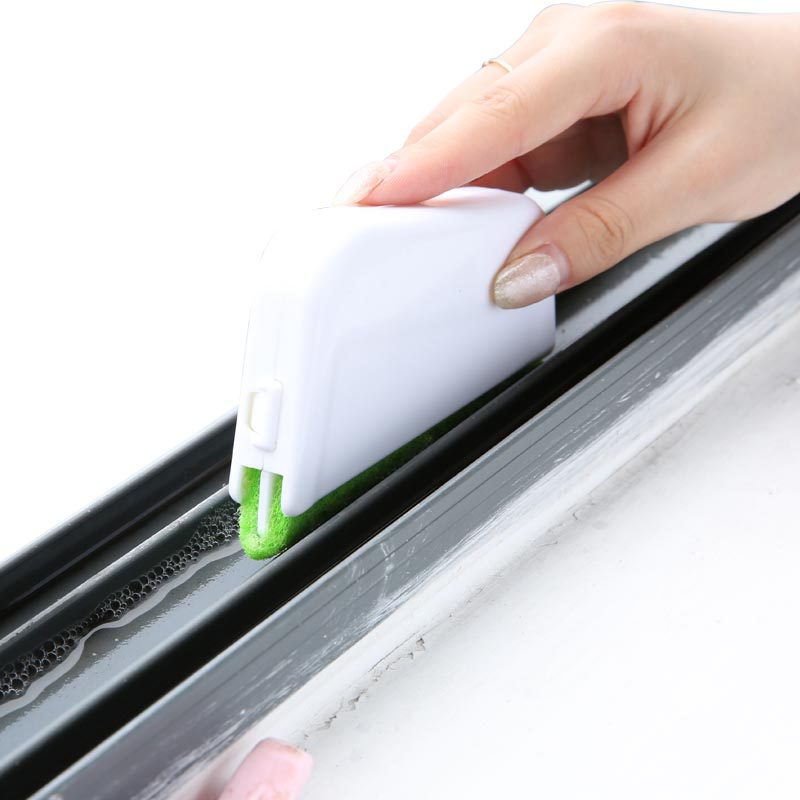 3 in 1 Window Groove Cleaning Brush - Small Space Storage