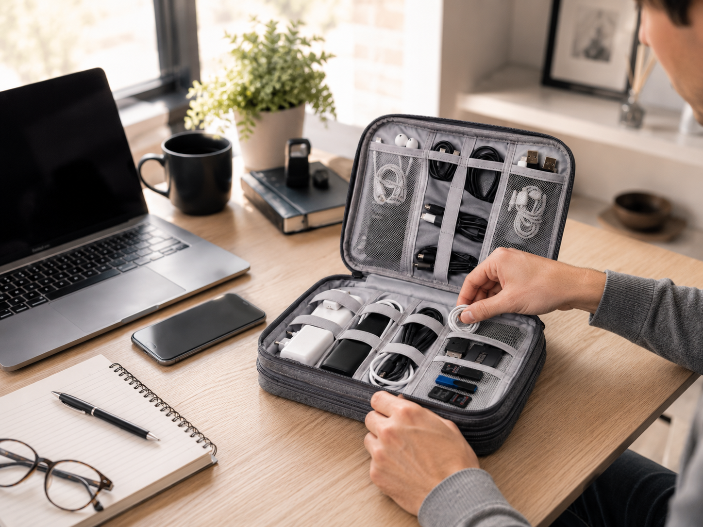 Travel Electronics Organizer Bag for Cables & Chargers image 11