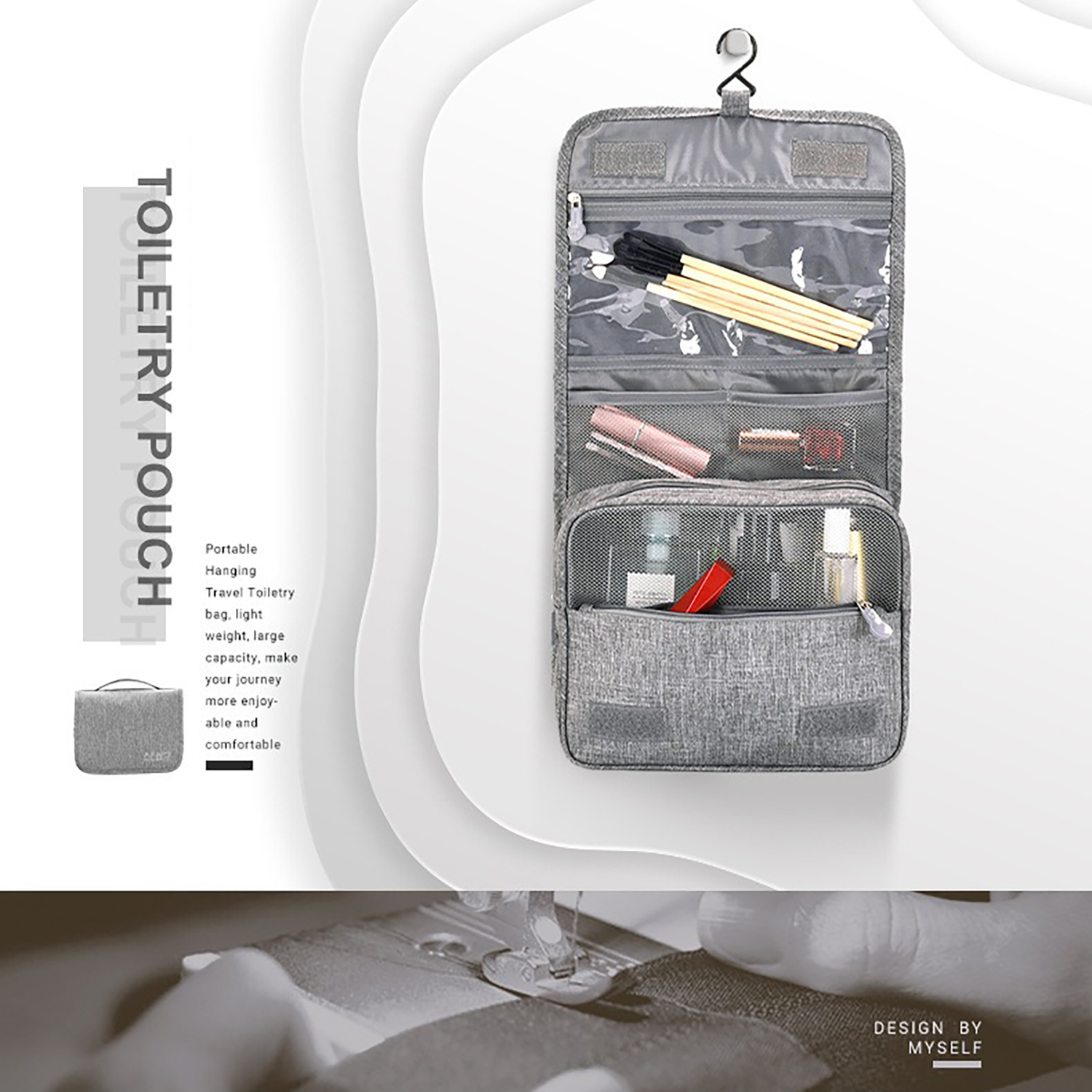 Travel Hanging Toiletry Bag Organizer - Bathroom & Shower product from Ordalya