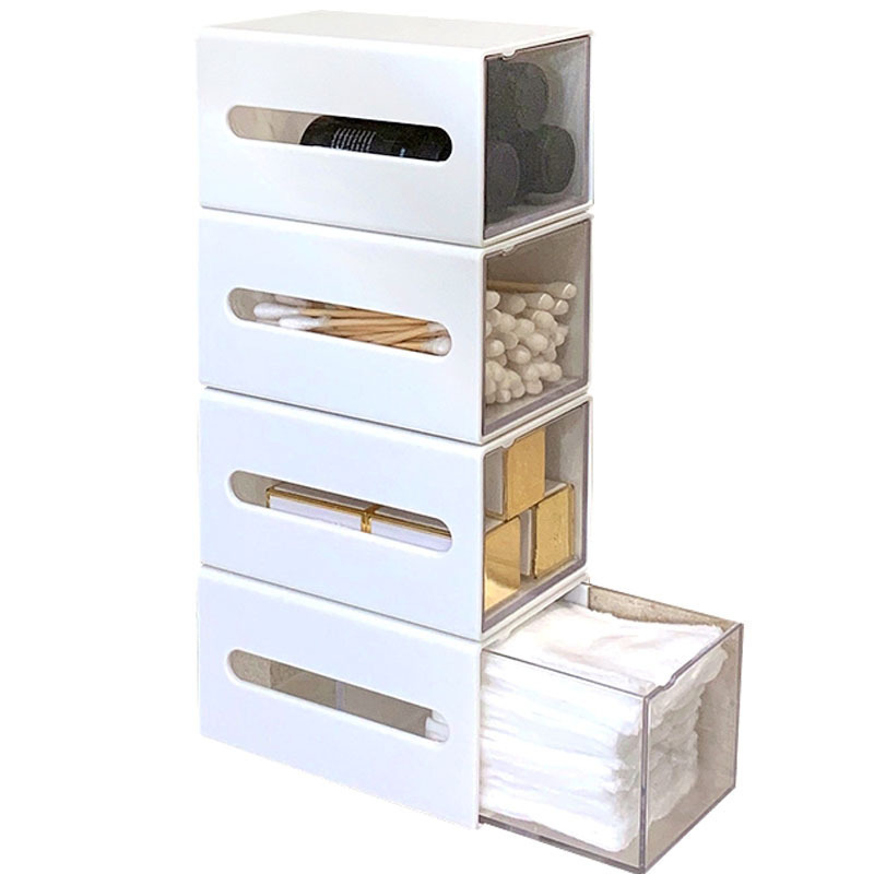 Wall Mounted Cotton Swab & Pad Storage Drawer image 6